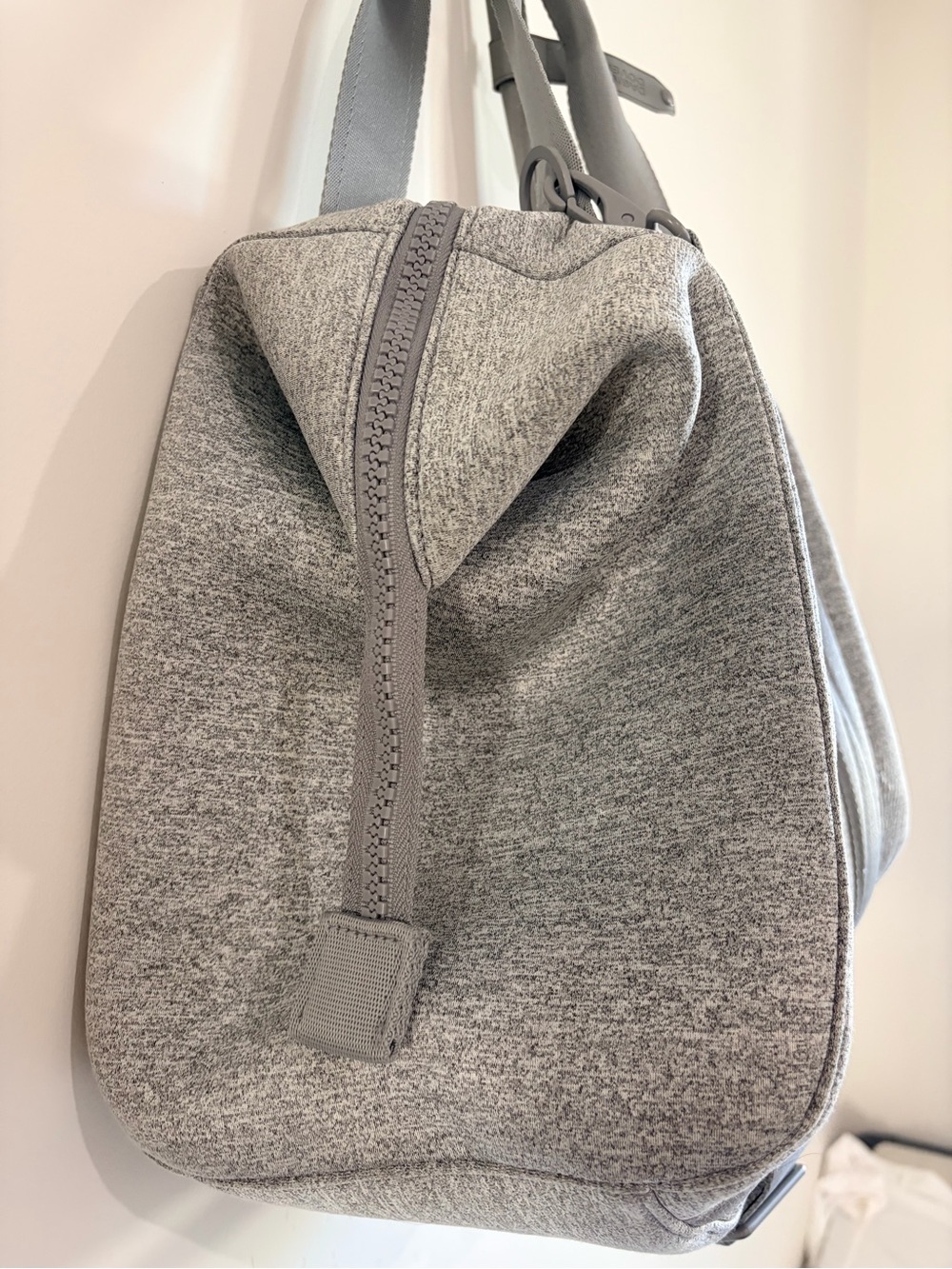 Dagne Dover Heather Gray Landon Medium Carryall Bag Gym Weekender - Picture 2 of 16